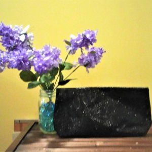 Black Sparkly Toiletry Bag